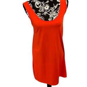 Old Navy  size XS orange scoop neck X back dress oversized dress NWT